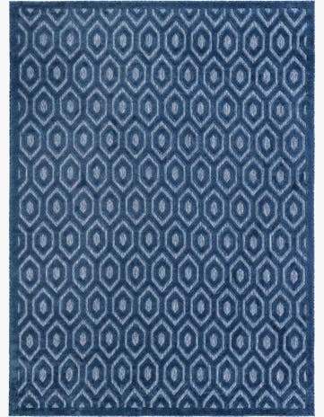 9' x 12' Easy-Clean Trellis Textured Indoor / Outdoor Rug