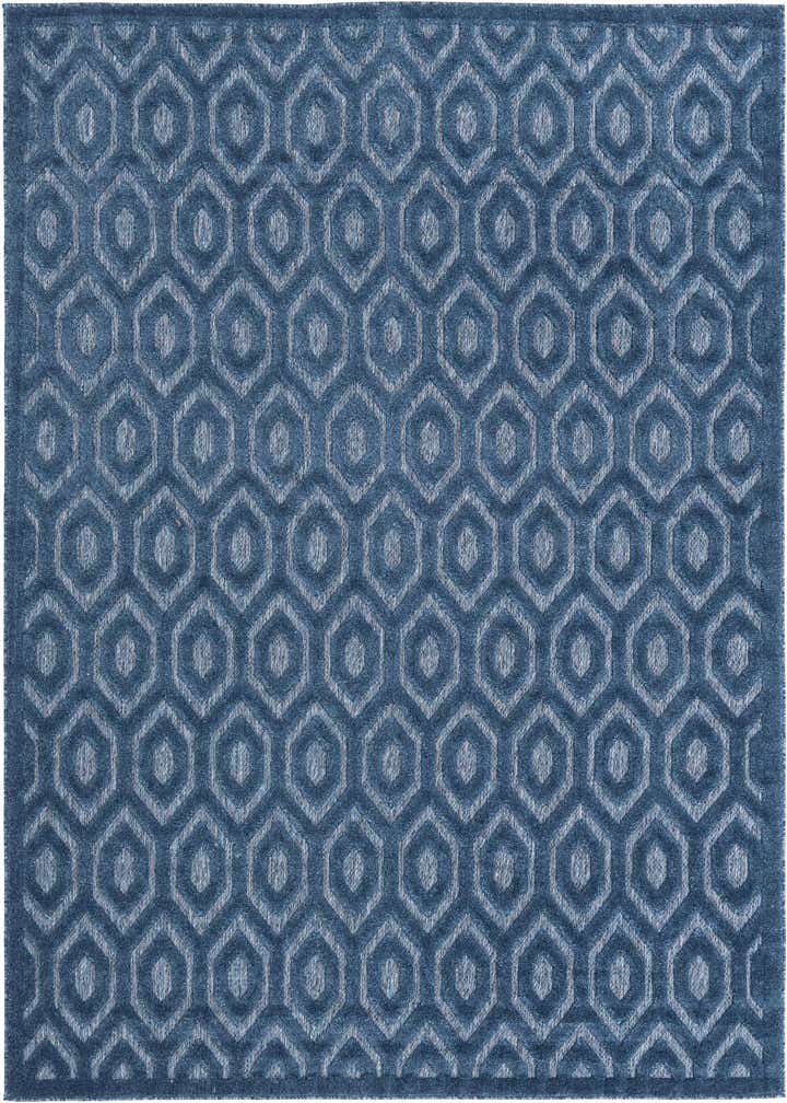 7' 10 x 10' Easy-Clean Trellis Textured Indoor / Outdoor Rug