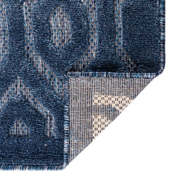 9' x 12' Easy-Clean Trellis Textured Indoor / Outdoor Rug