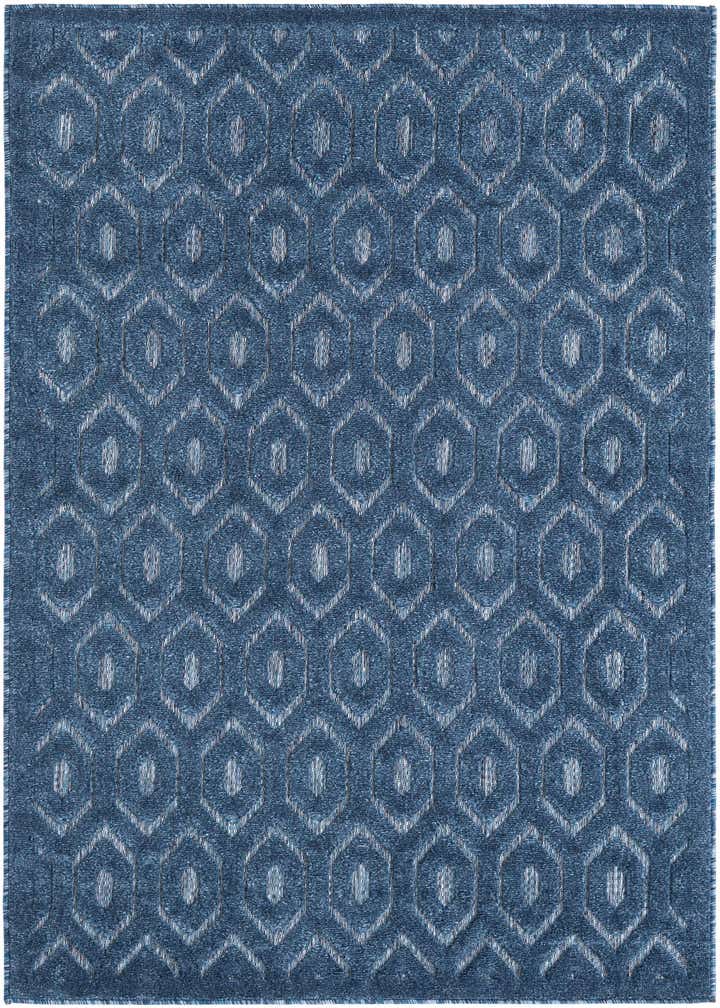 4' x 6' Easy-Clean Trellis Textured Indoor / Outdoor Rug