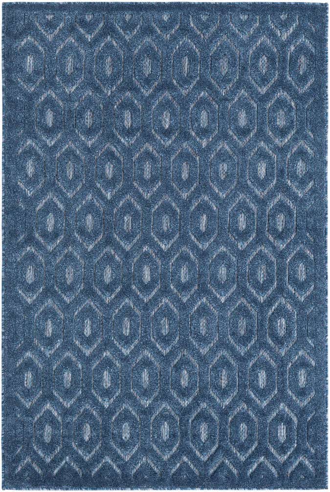 4' x 6' Easy-Clean Trellis Textured Indoor / Outdoor Rug