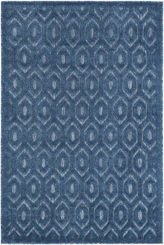 Detail image of 4' x 6' Easy-Clean Trellis Textured Indoor / Outdoor Rug