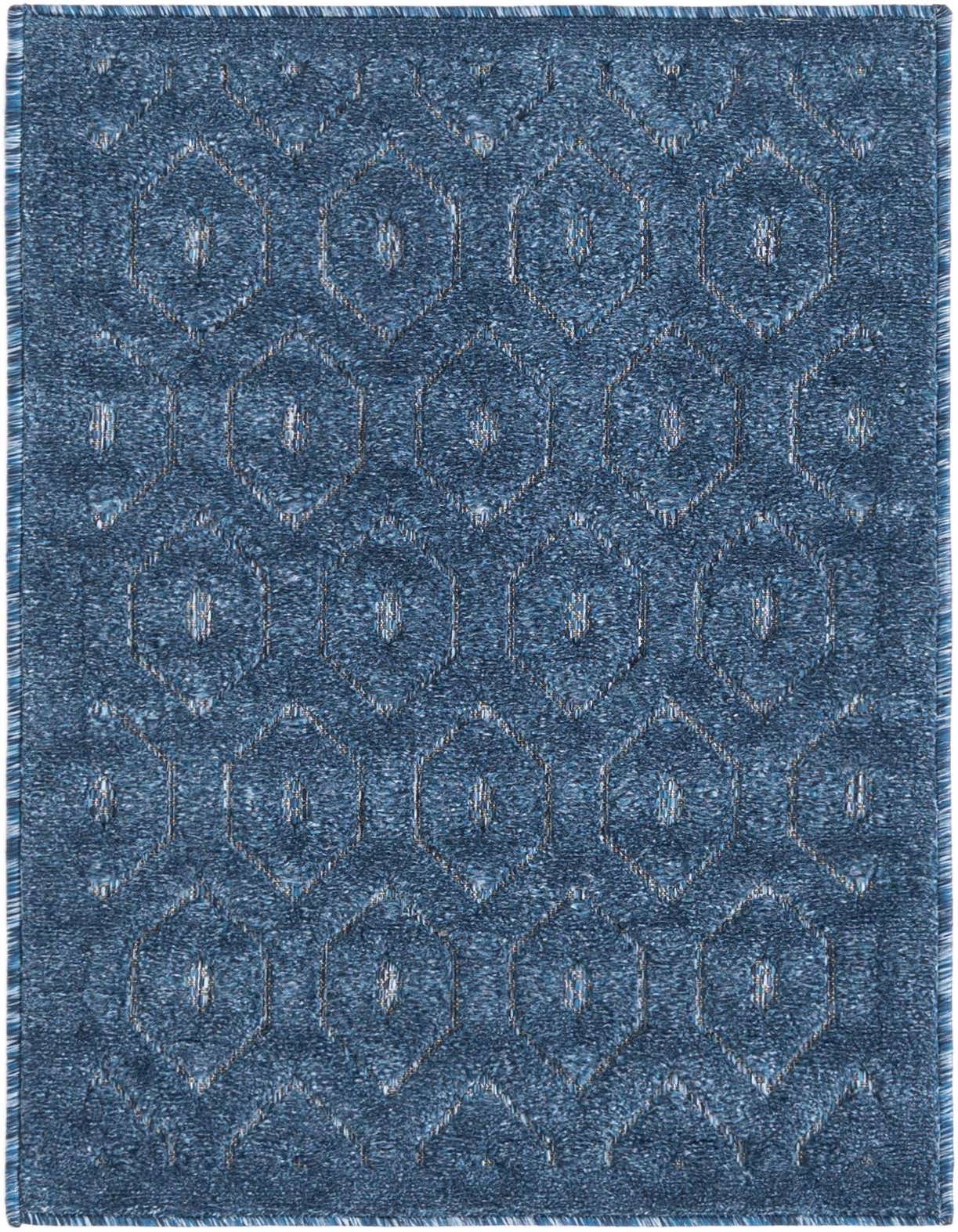 2' x 3' Easy-Clean Trellis Textured Indoor / Outdoor Rug