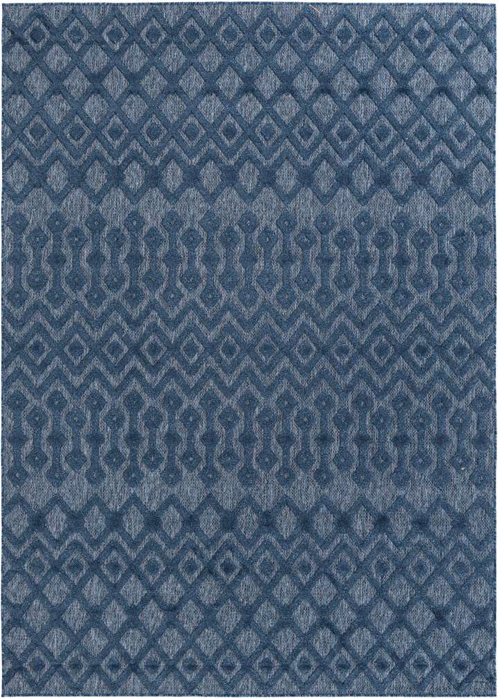 7' 10 x 10' Easy-Clean Trellis Textured Indoor / Outdoor Rug