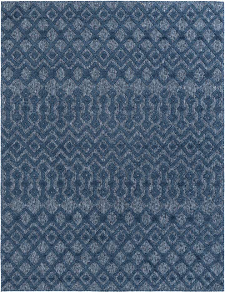 7' 10 x 10' Easy-Clean Trellis Textured Indoor / Outdoor Rug