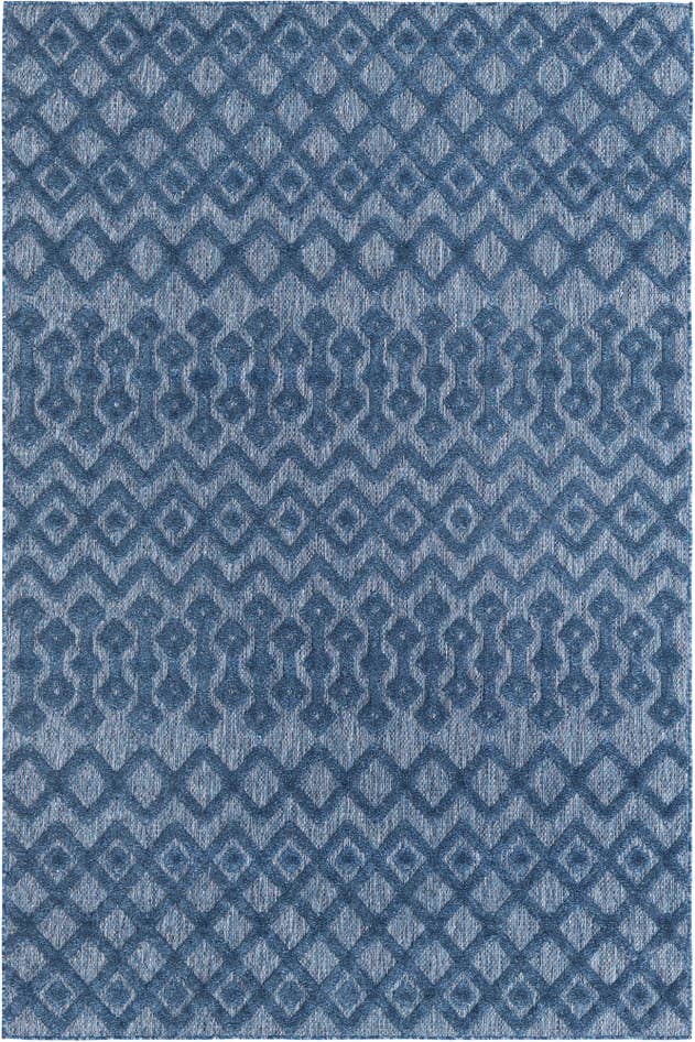 Detail image of 6' x 9' Easy-Clean Trellis Textured Indoor / Outdoor Rug