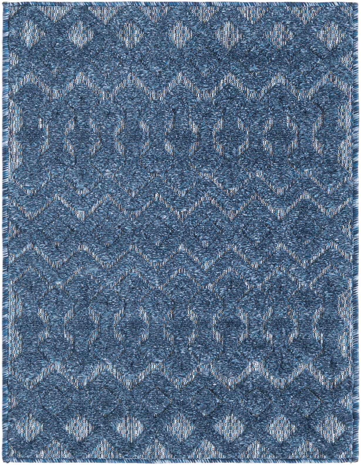 2' x 3' Easy-Clean Trellis Textured Indoor / Outdoor Rug