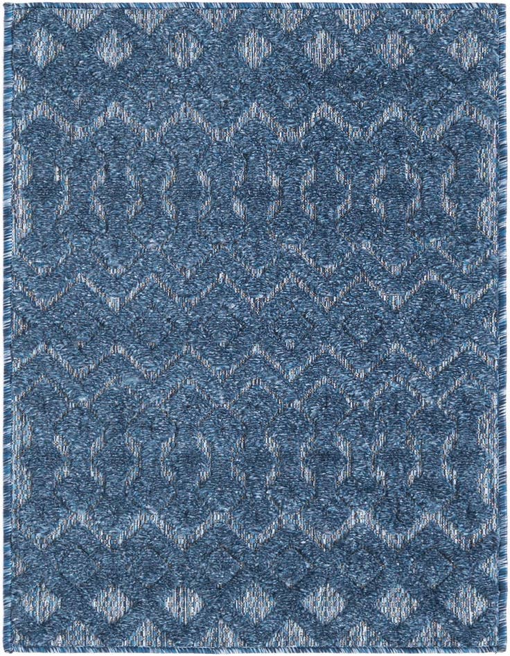 Detail image of 2' x 3' Easy-Clean Trellis Textured Indoor / Outdoor Rug