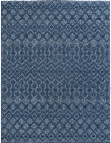 7' 10 x 10' Easy-Clean Trellis Textured Indoor / Outdoor Rug