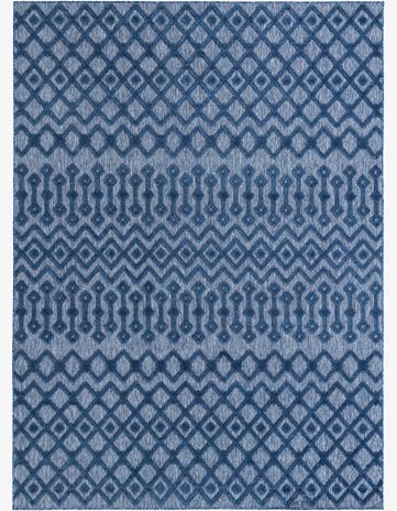 9' x 12' Easy-Clean Trellis Textured Indoor / Outdoor Rug