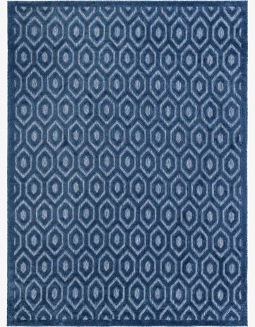 9' x 12' Easy-Clean Trellis Textured Indoor / Outdoor Rug