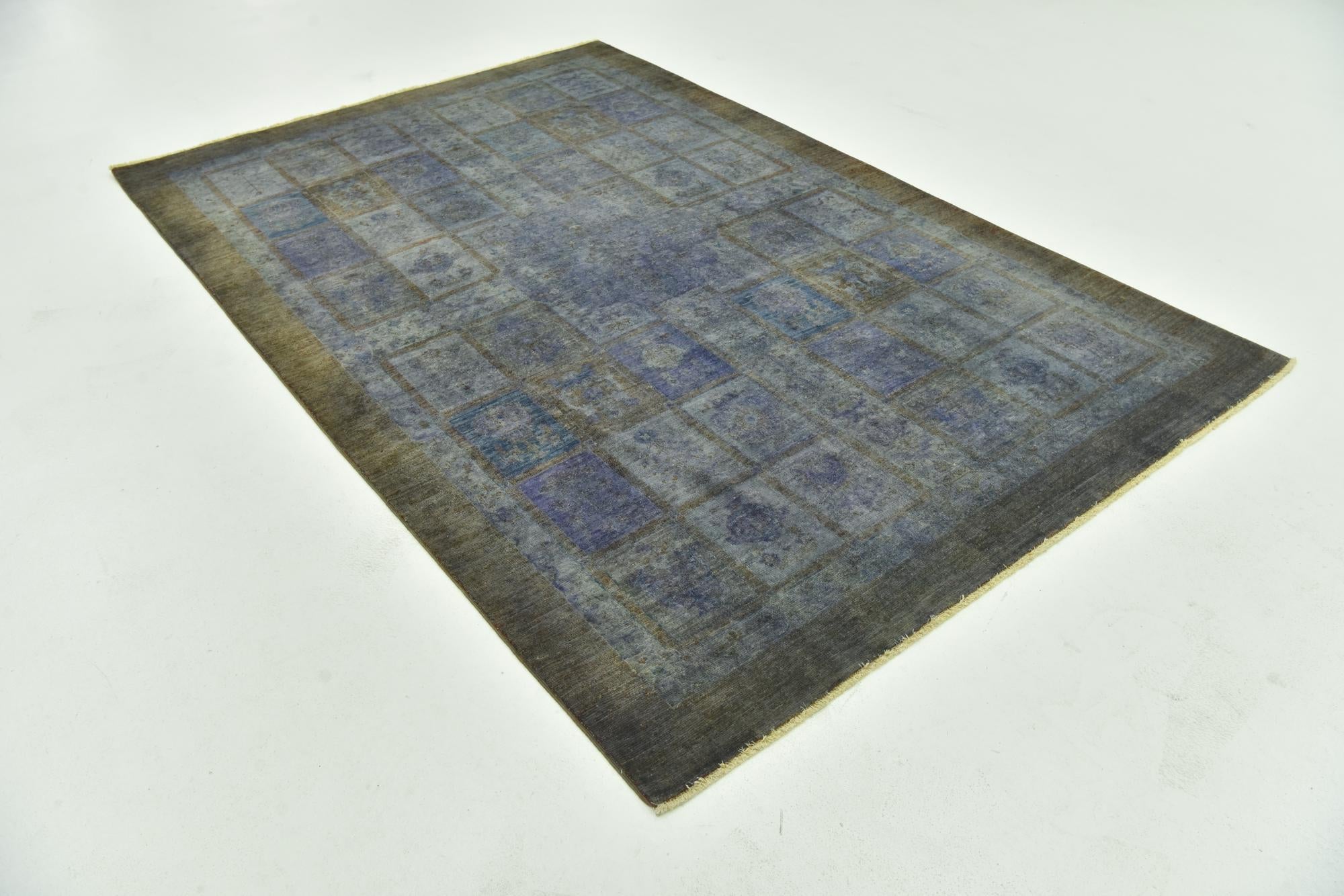 5' 6 x 8' 4 Hand Knotted Over-Dyed Ziegler Rug