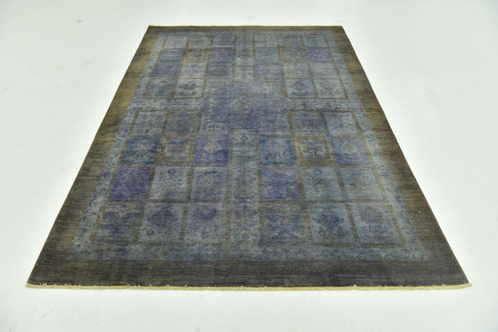 5' 6 x 8' 4 Hand Knotted Over-Dyed Ziegler Rug