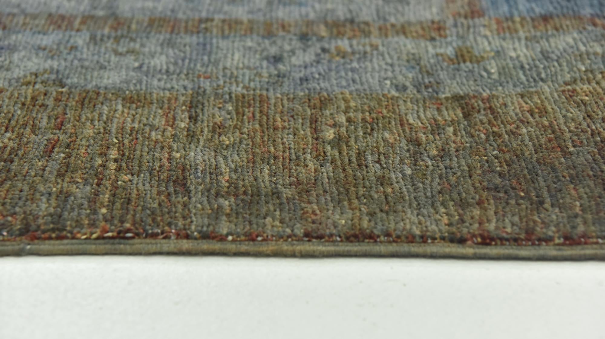 5' 6 x 8' 4 Hand Knotted Over-Dyed Ziegler Rug