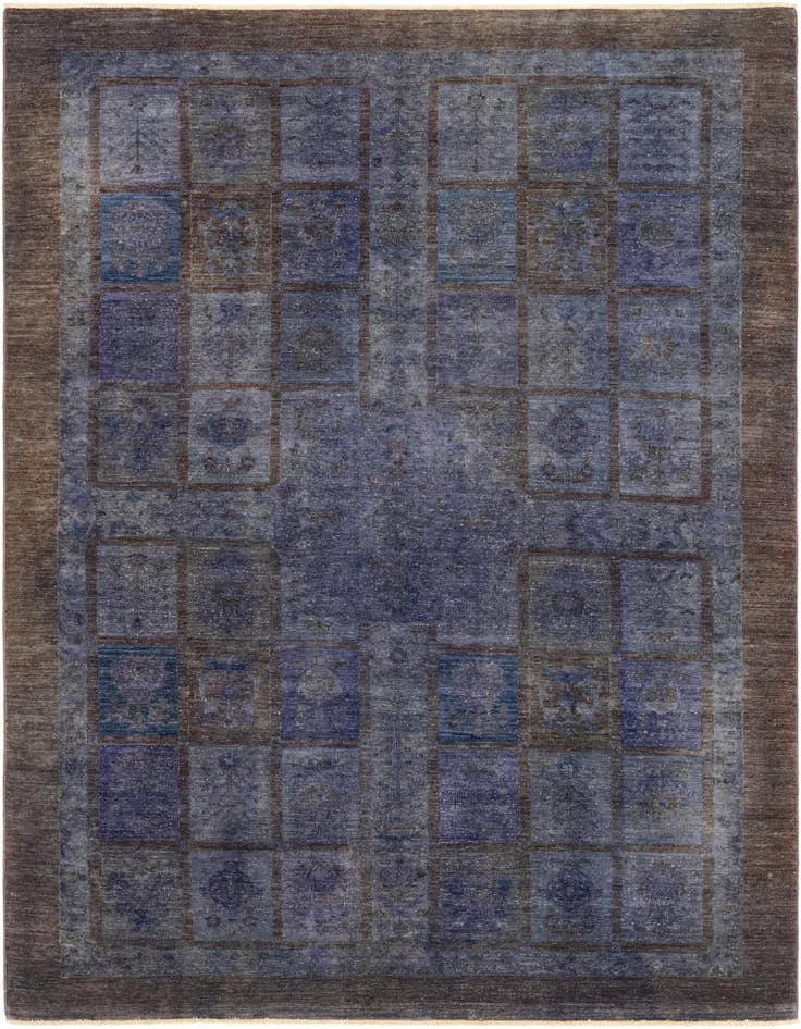 Detail image of 5' 6 x 8' 4 Hand Knotted Over-Dyed Ziegler Rug