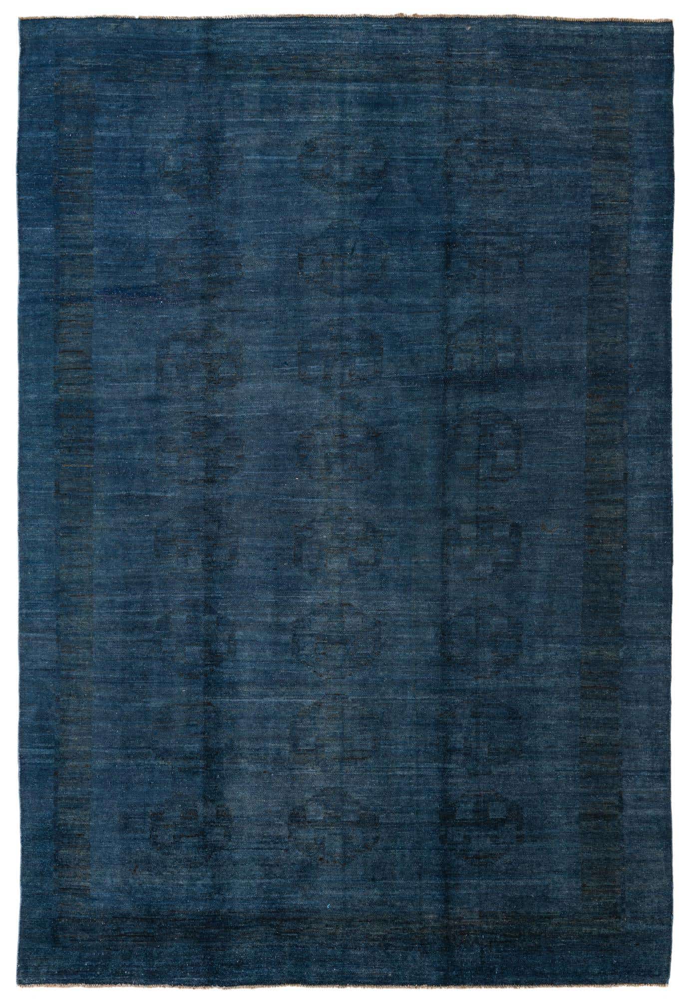 6' 6 x 9' 7 Hand Knotted Over-Dyed Ziegler Rug