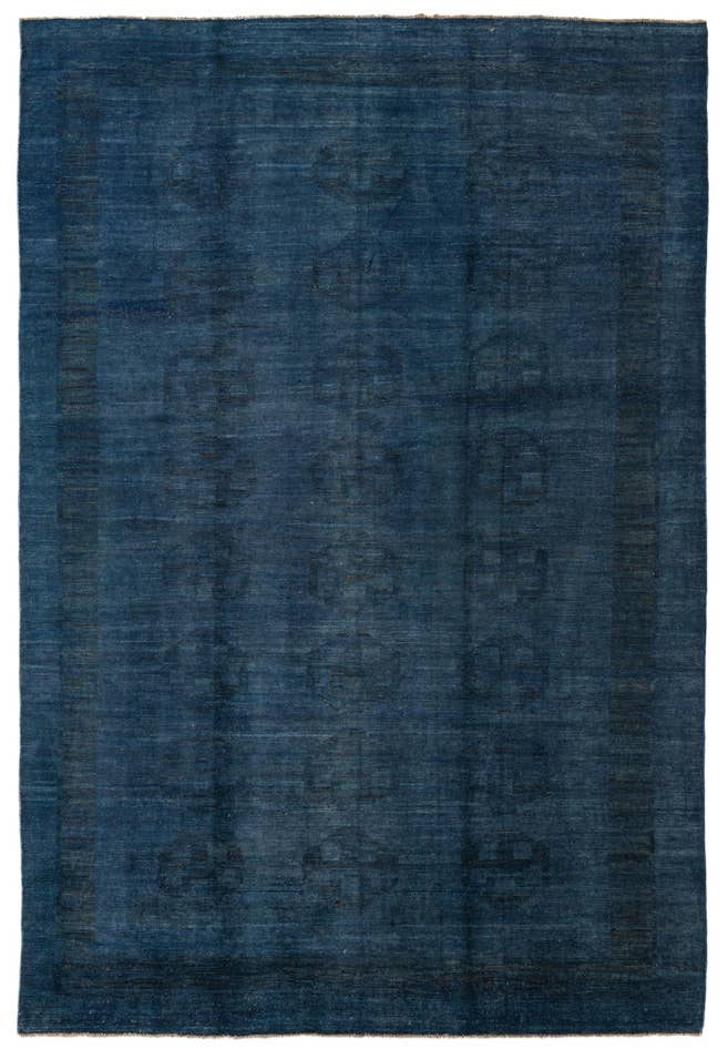 Detail image of 6' 6 x 9' 7 Hand Knotted Over-Dyed Ziegler Rug