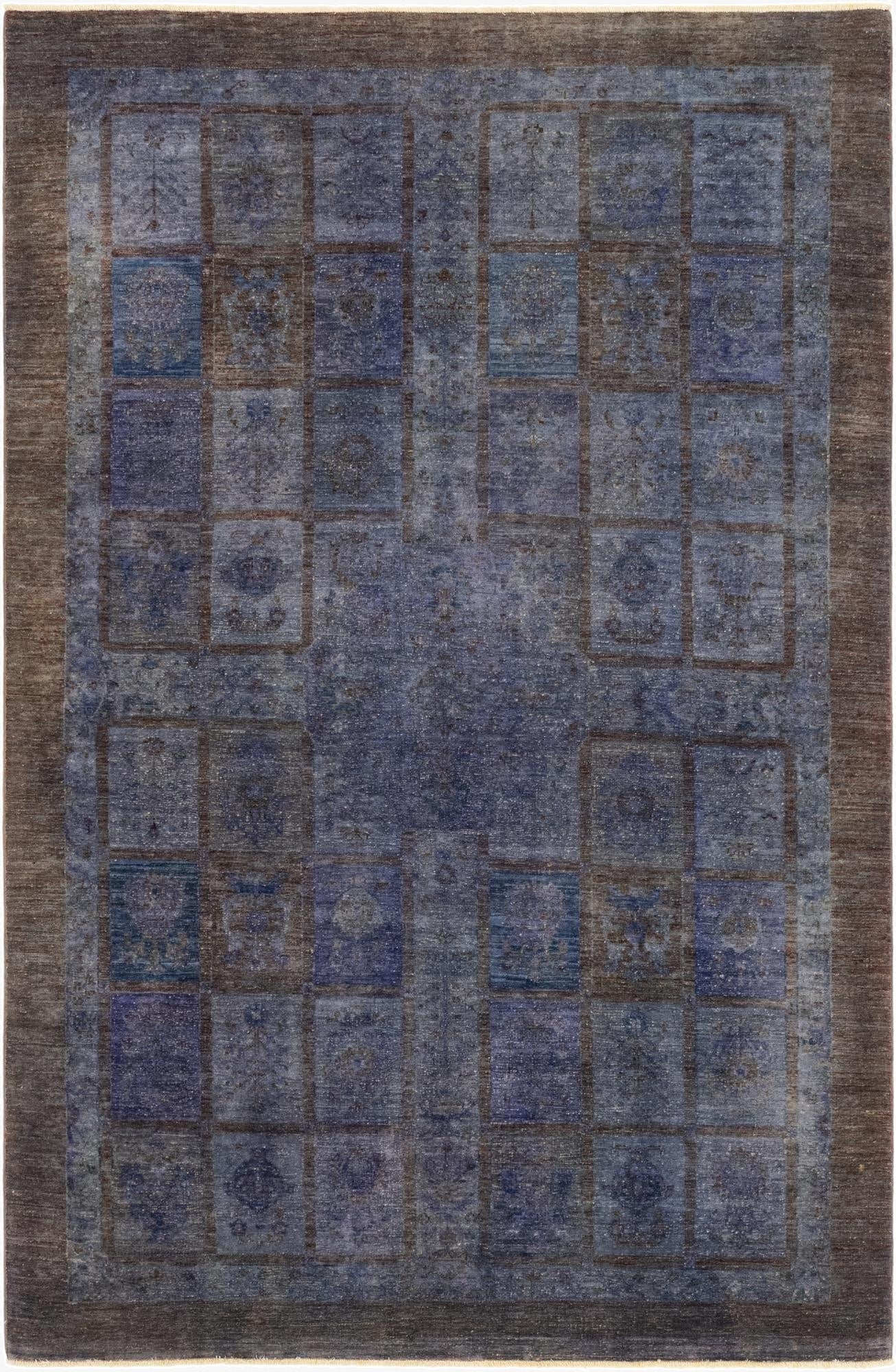 5' 6 x 8' 4  Hand Knotted Over-Dyed Ziegler Rug