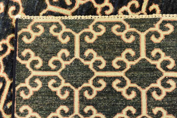 6' 6 x 9' 3 Hand Knotted Peshawar Ziegler Rug