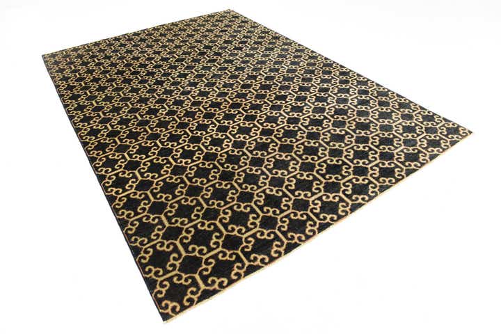 6' 6 x 9' 3 Hand Knotted Peshawar Ziegler Rug
