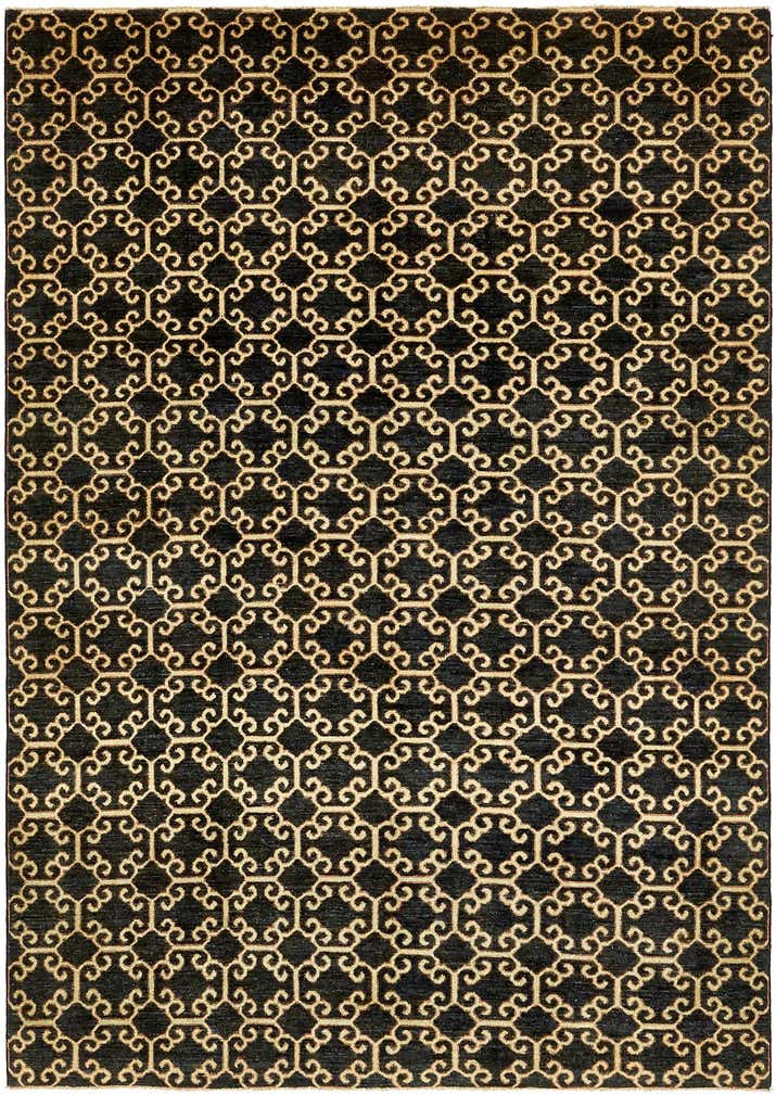 6' 6 x 9' 3 Hand Knotted Peshawar Ziegler Rug