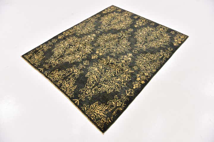 4' 10 x 6' 3 Hand Knotted Peshawar Ziegler Oriental Rug