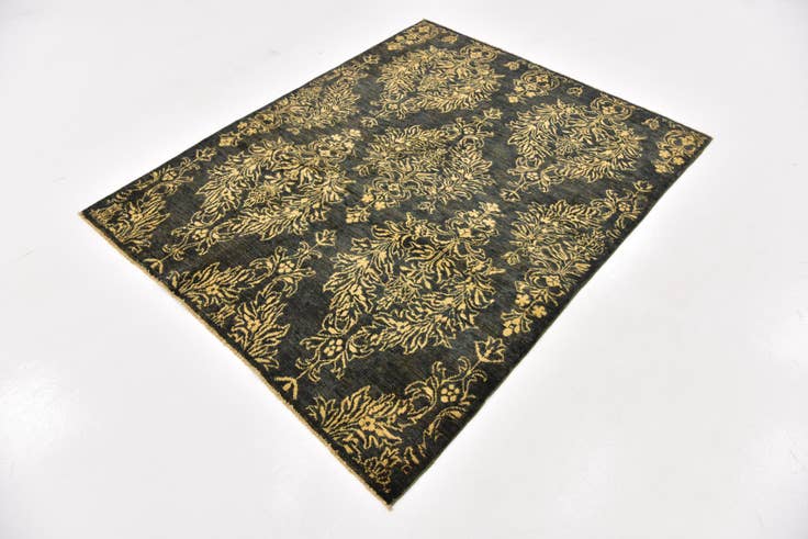 Detail image of 4' 10 x 6' 3 Hand Knotted Peshawar Ziegler Oriental Rug