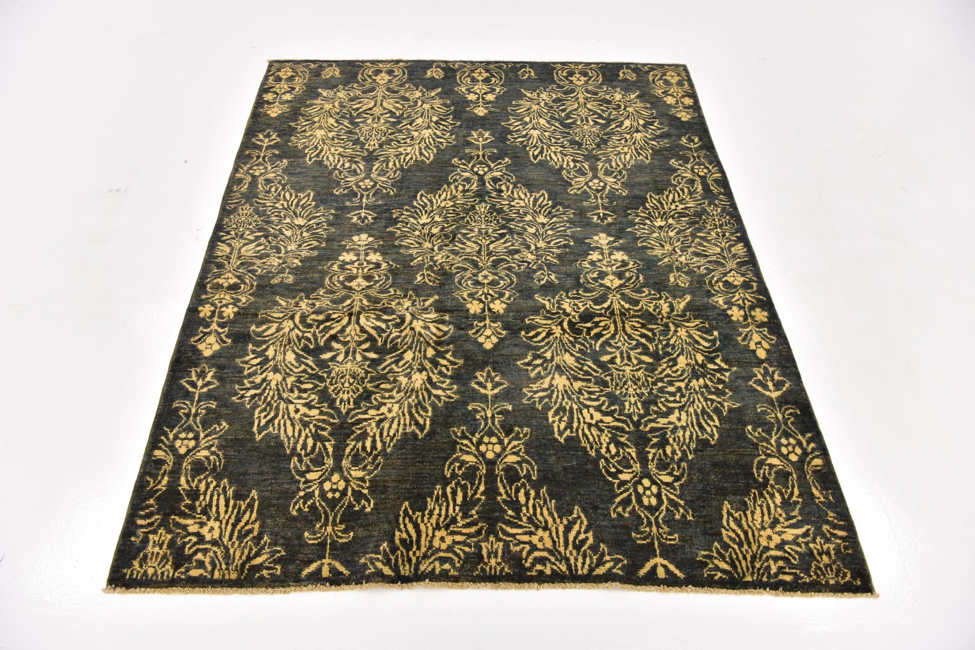 4' 10 x 6' 3 Hand Knotted Peshawar Ziegler Oriental Rug