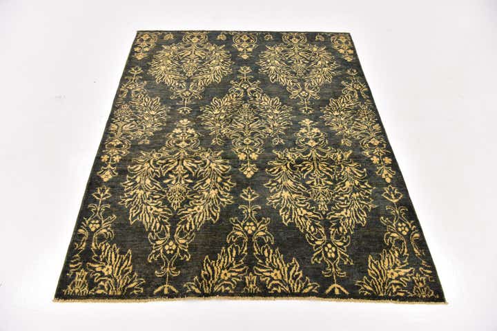 4' 10 x 6' 3 Hand Knotted Peshawar Ziegler Oriental Rug