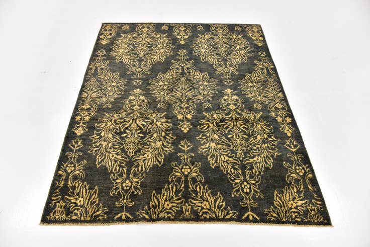 Detail image of 4' 10 x 6' 3 Hand Knotted Peshawar Ziegler Oriental Rug