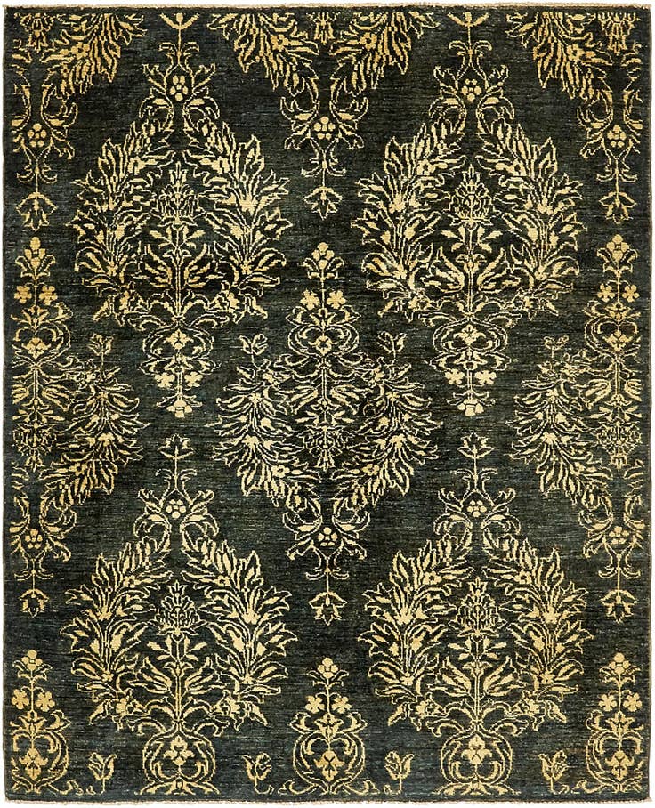 Detail image of 4' 10 x 6' 3 Hand Knotted Peshawar Ziegler Oriental Rug