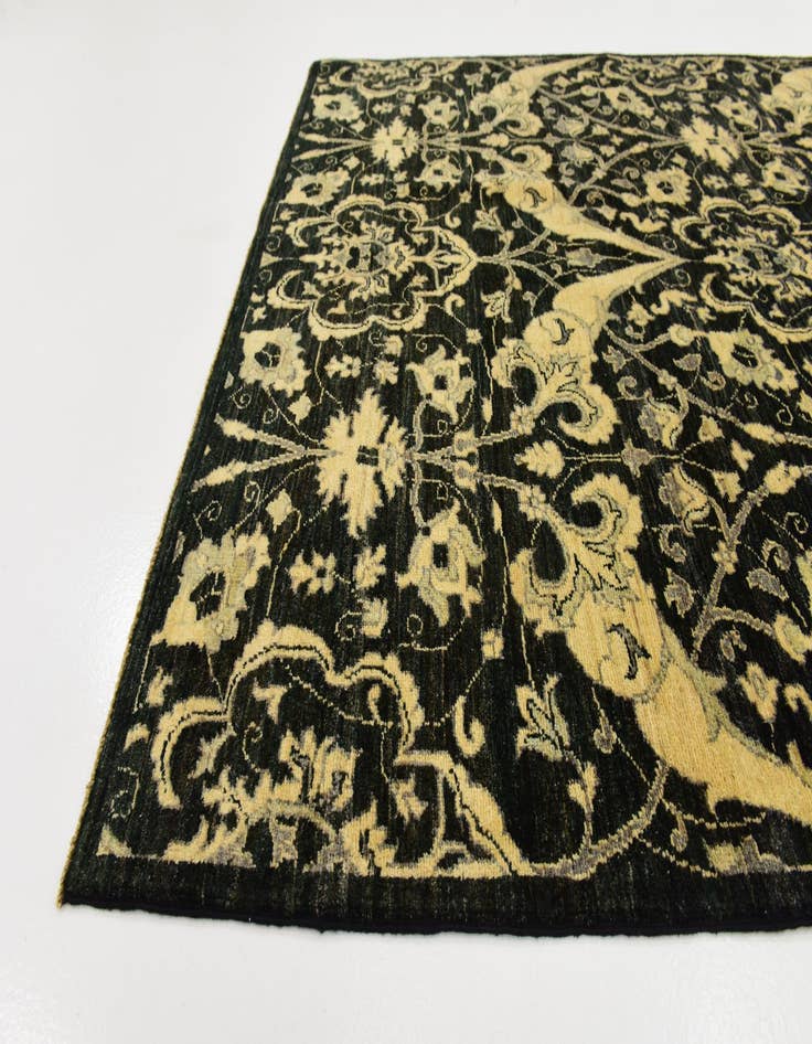 Detail image of 4' 10 x 6' 8  Hand Knotted Peshawar Ziegler Rug