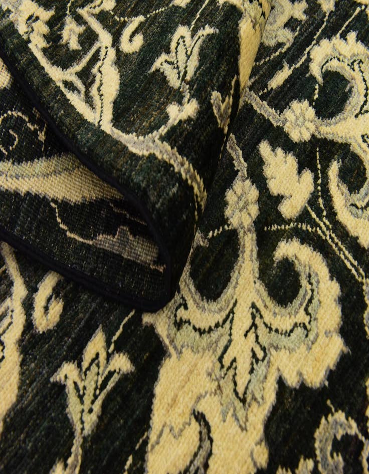 Detail image of 4' 10 x 6' 8  Hand Knotted Peshawar Ziegler Rug