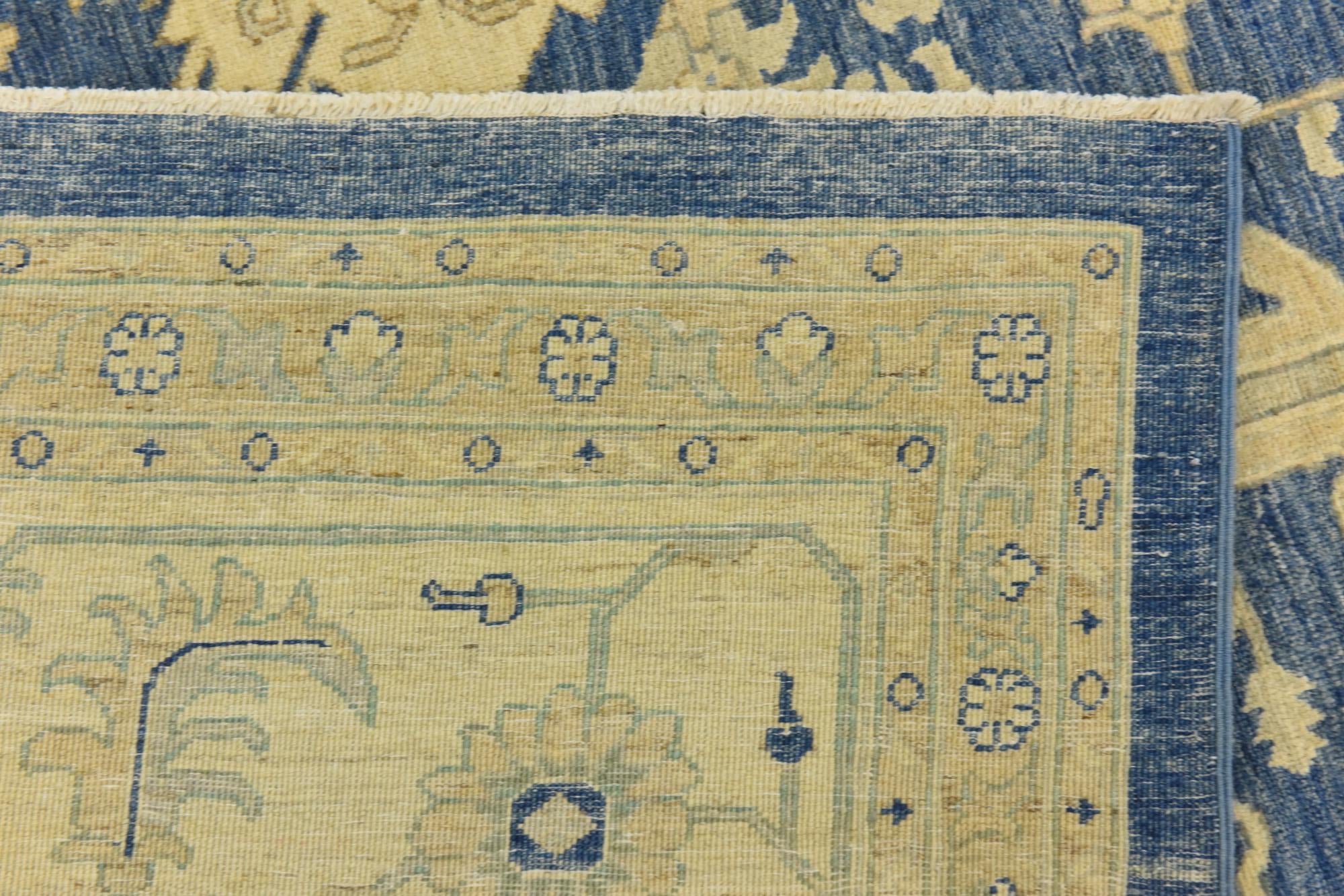 9' 9 x 13' 6 Hand Knotted Peshawar Ziegler Rug