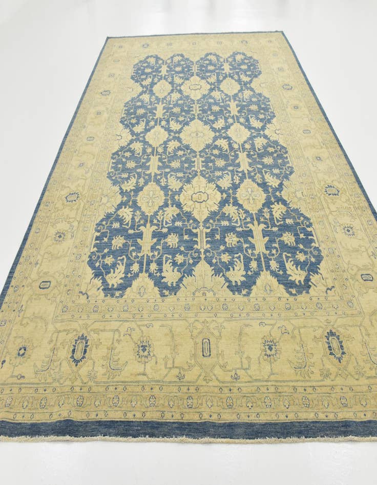 Detail image of 9' 9 x 13' 6  Hand Knotted Peshawar Ziegler Rug