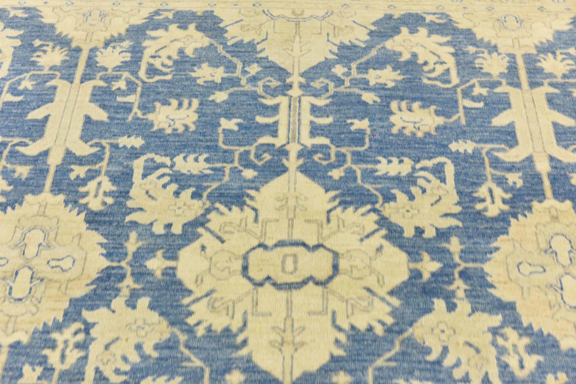 9' 9 x 13' 6 Hand Knotted Peshawar Ziegler Rug
