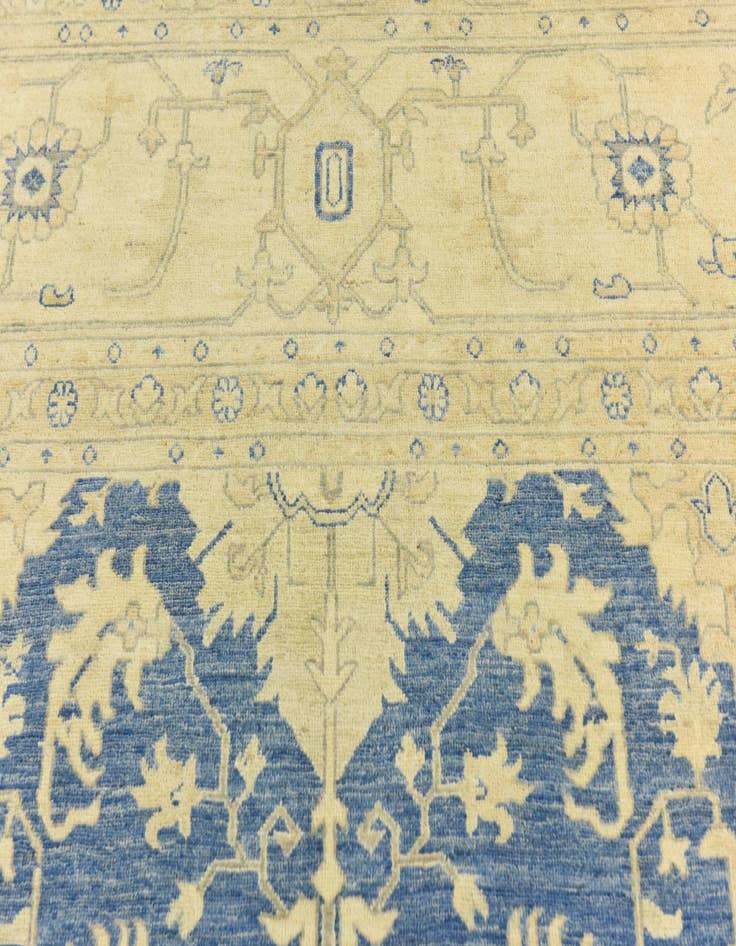 Detail image of 9' 9 x 13' 6  Hand Knotted Peshawar Ziegler Rug