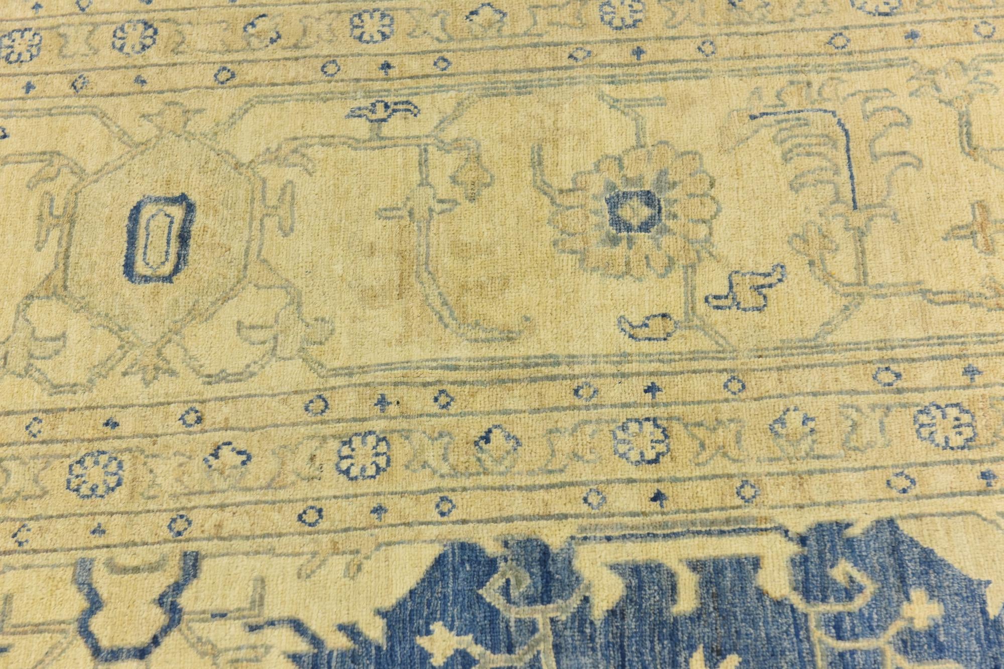 9' 9 x 13' 6 Hand Knotted Peshawar Ziegler Rug