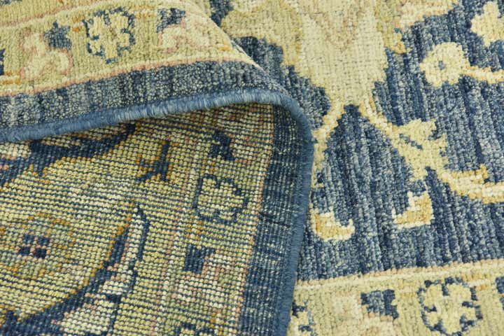 9' 5 x 12' 1 Hand Knotted Peshawar Ziegler Wool Rug