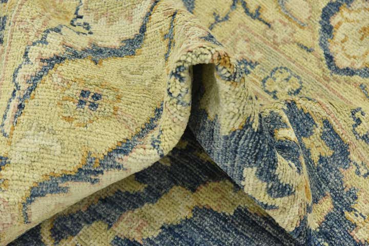 9' 5 x 12' 1 Hand Knotted Peshawar Ziegler Wool Rug