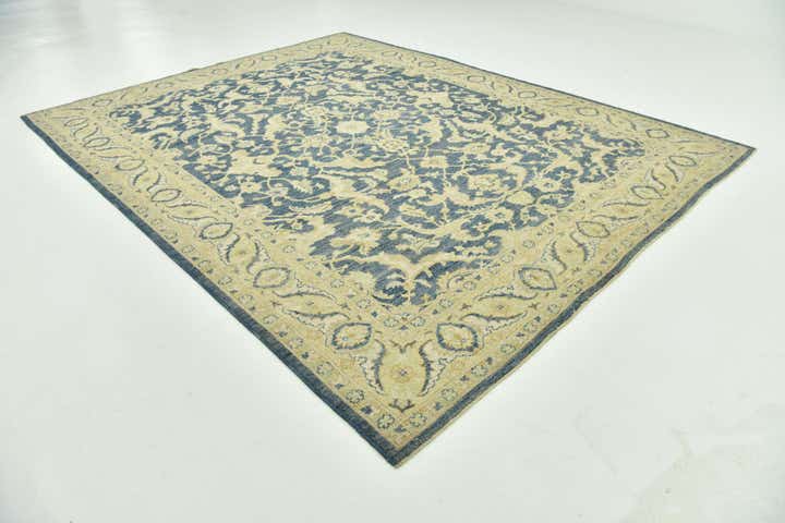 9' 5 x 12' 1 Hand Knotted Peshawar Ziegler Wool Rug
