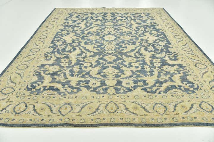 9' 5 x 12' 1 Hand Knotted Peshawar Ziegler Wool Rug