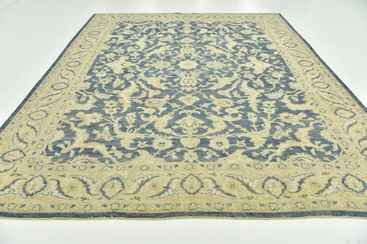 Detail image of 9' 5 x 12' 1 Hand Knotted Peshawar Ziegler Wool Rug