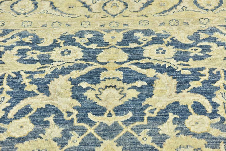 Detail image of 9' 5 x 12' 1 Hand Knotted Peshawar Ziegler Wool Rug