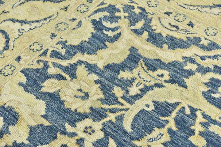 9' 5 x 12' 1 Hand Knotted Peshawar Ziegler Wool Rug