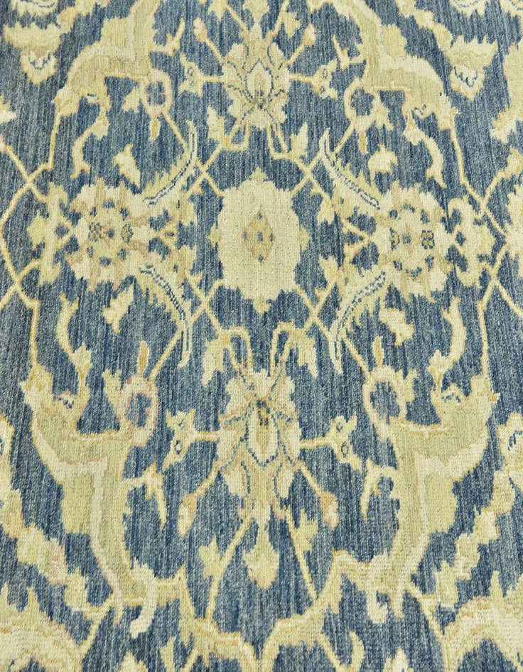 Detail image of 9' 5 x 12' 1  Hand Knotted Peshawar Ziegler Wool Rug