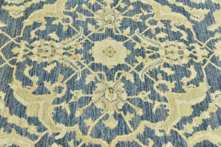 9' 5 x 12' 1 Hand Knotted Peshawar Ziegler Wool Rug