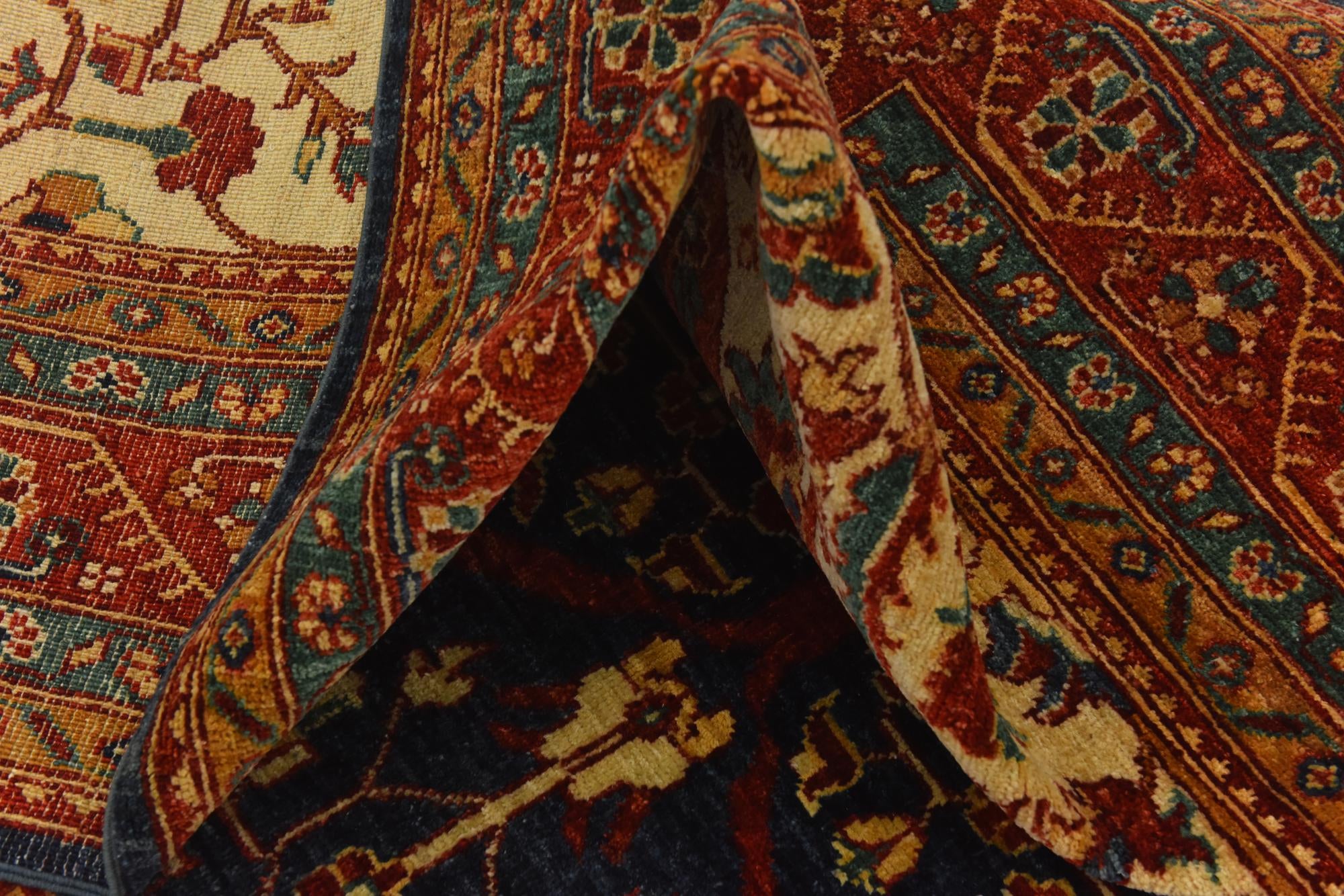 6' 9 x 10' Hand Knotted Peshawar Ziegler Rug