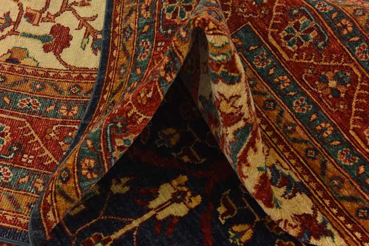 6' 9 x 10' Hand Knotted Peshawar Ziegler Rug