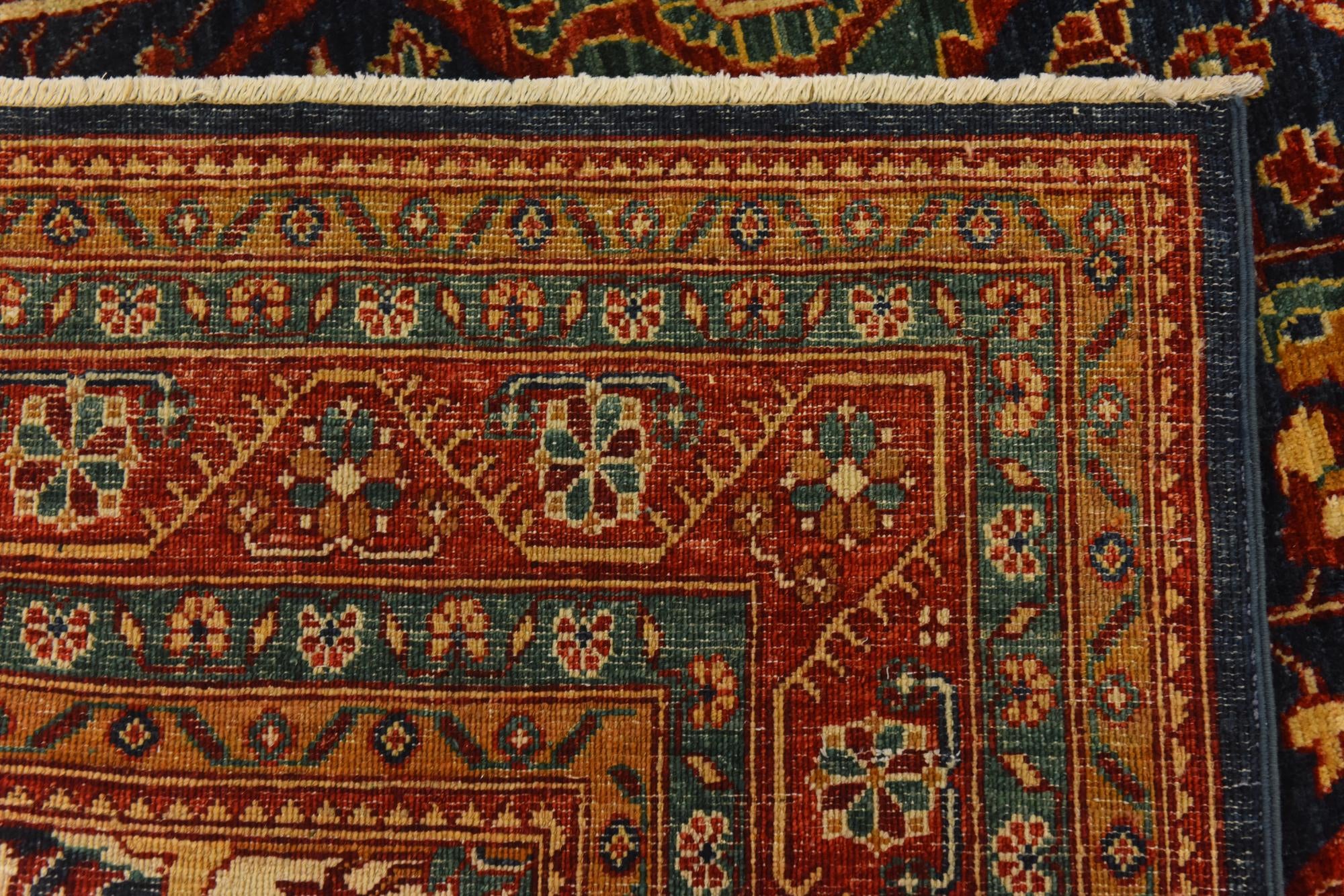 6' 9 x 10' Hand Knotted Peshawar Ziegler Rug